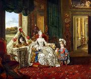 Johann Zoffany Queen Charlotte at her Dressing Table (mk25) china oil painting reproduction